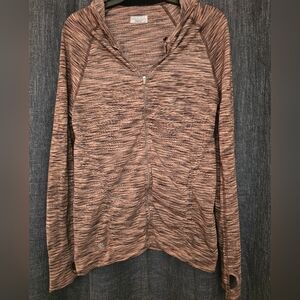 Athleta Heathered Zip-Up Hoodie